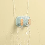 Non-marking Double-hook Towel Racks Moisture-proof Sticky Hook Durable Hooks Hangers Kitchen Bathroom Accessories Waterproof