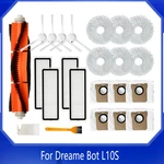 Promotion!For Dreame Bot L10S Ultra Robot Vacuum Cleaner Replacement Parts Accessories Main Brush Side Brush Hepa Filter Mop Rag