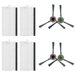 4pcs Filters Side Brushes Replacement Spare Parts For AIRR OBO P20 Robot Vacuum Cleaner Side Brushes Filter Accessories