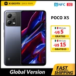 POCO X5 5G Global Version 128GB/256GB Cellphone 120Hz AMOLED DotDisplay Snapdragon 695 NFC 33W Fast Charging 48MP Camera