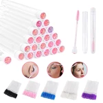 10PCS Disposable Eyelash Brushes with Diamond Reusable Eyebrow Brush Tube Replaceable Dust-proof Convenient Carry Makeup
