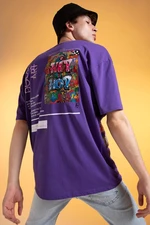 DEFACTO Coool Comfort Fit Crew Neck Printed T-Shirt