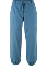3/4 plátené nohavice, Loose Fit, komfortný pás