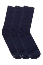 Cornette Premium 3-pak tmavě modré Oblekové ponožky 42/44 tmavě modrá