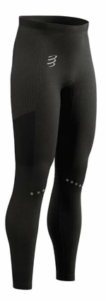 Compressport Winter Running Legging M Black XL Pantaloni / leggings da corsa