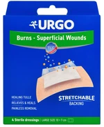 URGO Burns Na popáleniny lipidokoloidná náplasť sterilná 10 x 7 cm 4 ks URGO Burns Na popáleniny lipidokoloidná náplasť sterilná 10 x 7 cm 4 ks