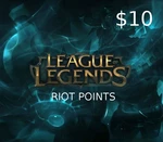 League of Legends 10 USD Prepaid RP Card US