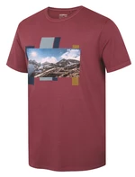 Husky Tee Skyline M XL, bordo Pánské bavlněné triko