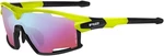 R2 Rocket Neon Yellow-Black Matt/Blue Revo Pink Cyklistické brýle