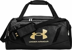 Under Armour UA Undeniable 5.0 Small Duffle Bag Black Medium Heather/Black/Metallic Gold 40 L Športová taška