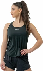 Nebbia FIT Activewear Tank Top “Airy” with Reflective Logo Black S Tricouri de fitness
