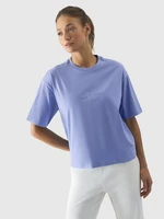 Dámské tričko oversize s potiskem - modré