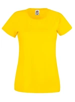 Yellow Women's T-shirt Lady fit Original Fruit of the Loom