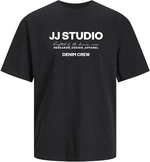 Jack&Jones Pánské triko JJGALE Relaxed Fit 12247782 Black XL