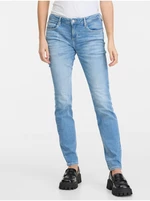 Light blue women's skinny fit jeans Guess Annette - Women