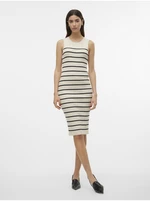 Cream Women's Striped Dress Vero Moda Gizelle - Women