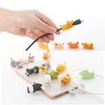 Cute Cartoon Animal Cable Organizers Cable Saver Cover Phone USB Line Charger Data Bite Cord Protector Phone Holder Accessory