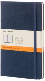 Moleskine - zápisník - linkovaný, modrý L