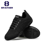 BAXINIER Girls Black Cheer Shoes Trainers Breathable Kids Training Dance Shoes Lightweight Youth Cheer Competition Sneakers