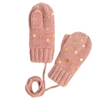 Palcové rukavice- růžové - 56_68 LIGHT PINK