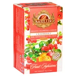 BASILUR Fruit Cranberry ovocný čaj přebal 20 vrecúšok