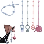 Silicone Bottle Harness Strap Pacifier Clip Toy Safety Straps Baby Teether Strap