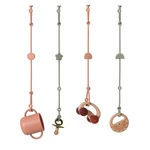 Soft Silicone Teething Chain Adjustable Infant Nipple Holder Dummy Clip Stroller Pacifier Clip Toy Safety Straps