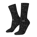 Casual Math Lessons Science Basketball Socks Polyester Long Socks for Women Men