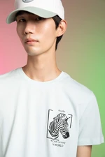 DEFACTO Slim Fit Crew Neck Printed T-Shirt