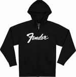 Fender Mikina Transition Logo Zip Front Hoodie Black M