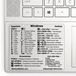 For Windows PC Computer Reference Keyboard Shortcut Sticker Adhesive Transparent Sticker for Laptop Desktop For Macbook Shortcut