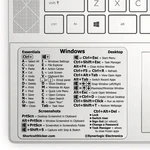 For Windows PC Computer Reference Keyboard Shortcut Sticker Adhesive Transparent Sticker for Laptop Desktop For Macbook Shortcut