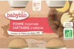 BABYBIO jablko s kaštanovým pyré 2 x 130 g