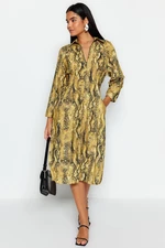 Trendyol Limited Edition Multi Color Comfort Fit Animal Patterned Woven Dress