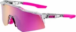 100% Speedcraft XS Polished Translucent Grey/Purple Multilayer Mirror Lens Cyklistické brýle