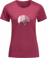 Jack Wolfskin Crosstrail Graphic T W Sangria Red M T-shirt outdoor