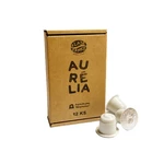 Kapsle Zlaté Zrnko pro kávovary Nespresso Original® - Aurélia (100% arabika, kapsle z biologicky rozložitelného plastu) 12 ks