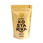 Káva Zlaté Zrnko - Kostarika - "SVĚŽÍ" 200 g MLETÁ: Mletí na moku, filtr, aeropress, frenchpress (hrubé)