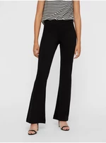 Black women's flared fit pants Vero Moda Kamma - Women