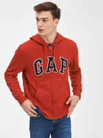 GAP Mikina na zip logo - Pánské