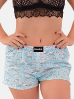 Emes light blue shorts with paper arrows