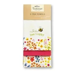 Zestaw 3 ścierek kuchennych Cooksmart ® Flowers