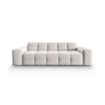 Jasnoszara aksamitna sofa 222 cm Kendal – Micadoni Home