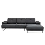 Ciemnoszara sofa narożna Artie Mustang, narożnik prawy