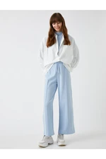 Koton High Waist Sweatpants Elastic Waist Wide Leg