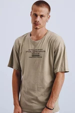 Men's T-shirt with khaki print Dstreet
