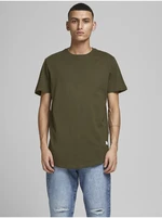 Khaki Mens Basic T-Shirt Jack & Jones Noa - Men