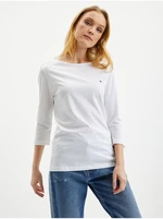 White Women's T-Shirt with three-quarter sleeves Tommy Hilfiger - Women