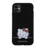 Zadní kryt Hello Kitty Liquid Silicone Daydreaming Logo pro Apple iPhone 11, black