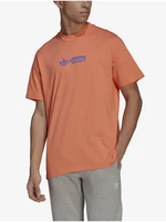 Orange Men's T-Shirt adidas Originals Victory - Men